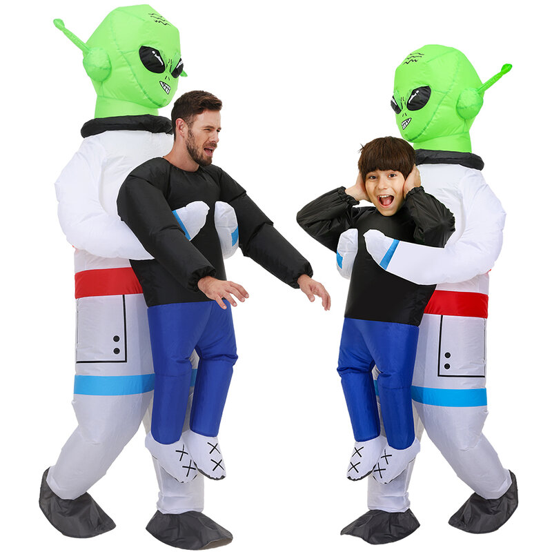 New Alien Inflatable Costume Anime Suits Dress Mascot Purim Halloween Christmas Party Cosplay Costumes for Kids Adult