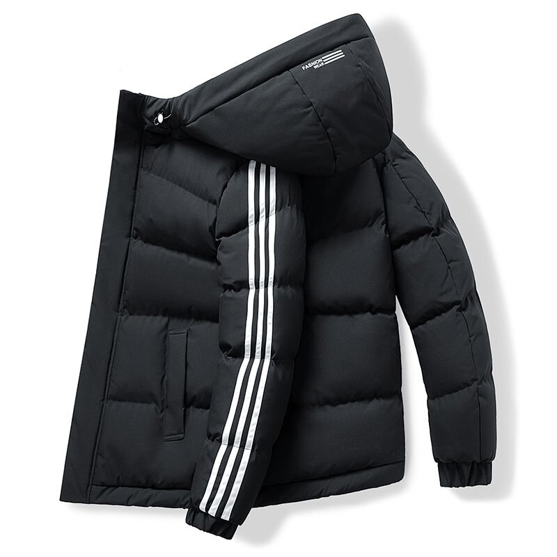 Мужская зимняя куртка с подкладкой, утепленная ветрозащитная куртка, удобная мужская зимняя куртка, бесплатная доставка