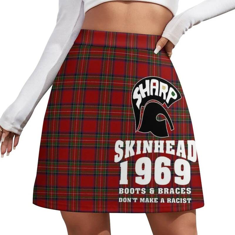 Sharp Skinheads - Tartan Mini Skirt luxury designer clothing women 90s vintage clothes