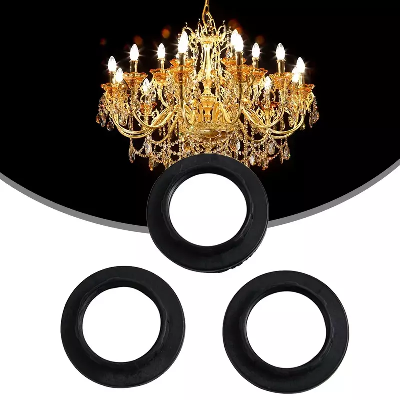 Anneau d'abat-jour en plastique E14, anneau de collier d'abat-jour, fil de lampe, support d'accessoire, nouveau et pratique, 3 paquets