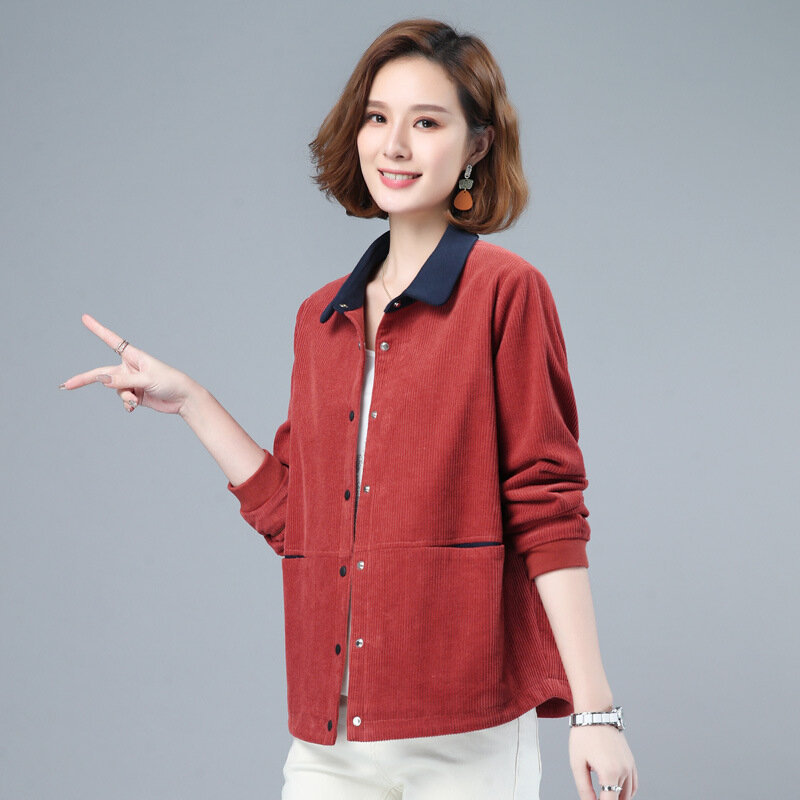 2022 New Spring and Summer Women Long Sleeve Cotton Jackets Coats Fashion Ladies Coats