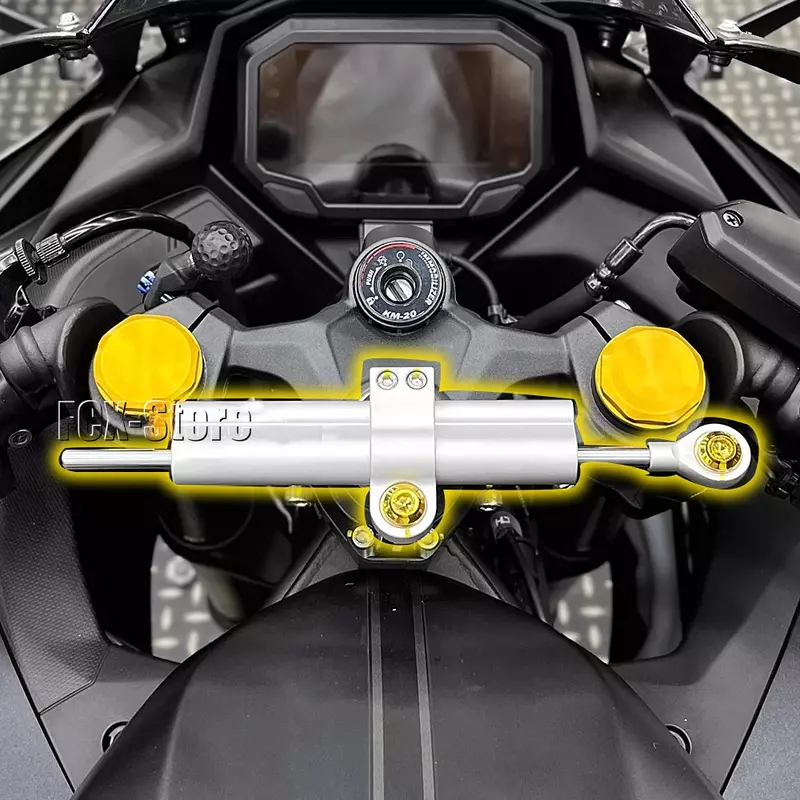 Estabilizador CNC para motocicleta, Kit de soporte de montaje de abrazadera de amortiguador de dirección para Kawasaki ZX-4R, ZX, 4R, ZX4R, ZX-4RR, ZX, 4RR, 2023