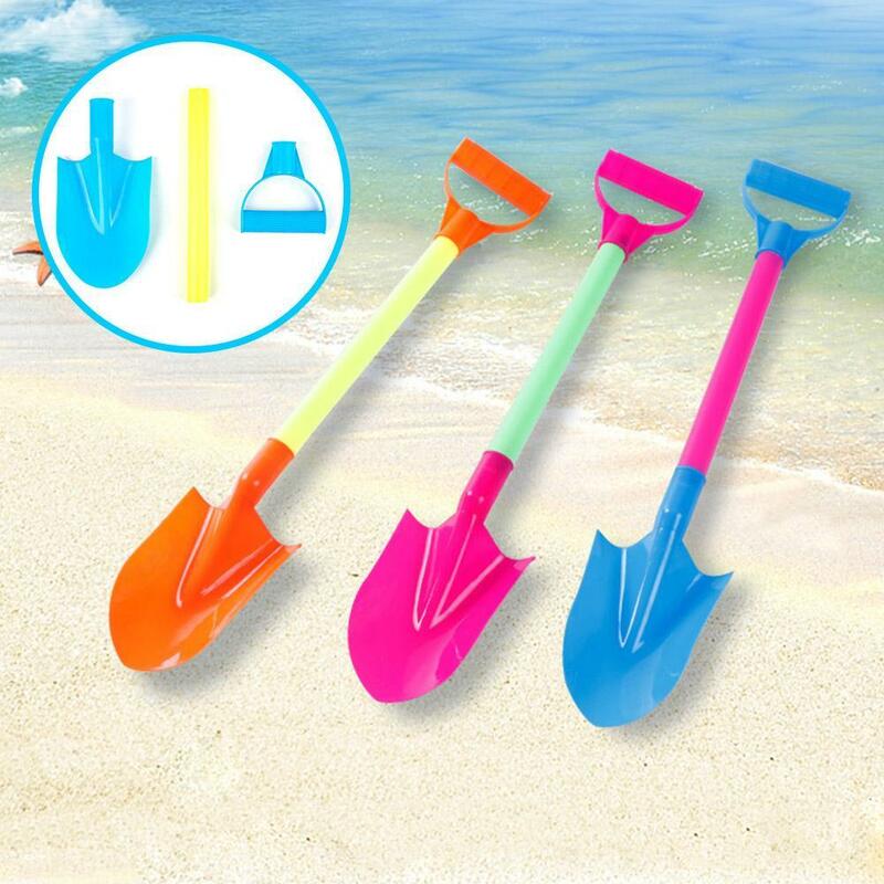 Children Beach Shovel 50cm Pointed Shovel Toy Sand Snow Thickened Play House Beach Shovel Outdoor Toys Kids Gift Random Color