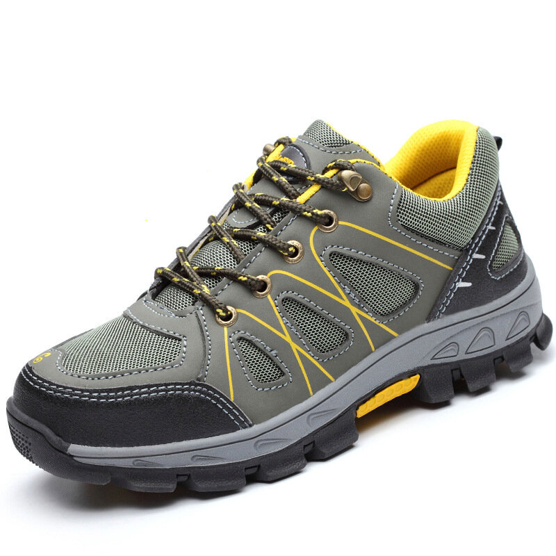 Chaussures de protection au travail, anti-perforation, anti-poussière, résistantes à l'usure, de sécurité au travail, noires, 4 saisons, M601