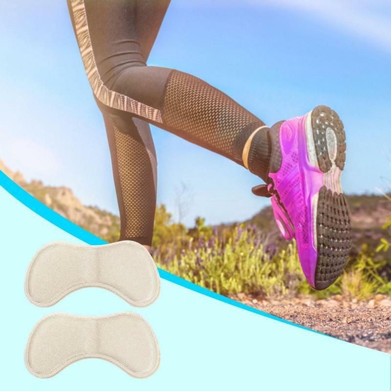 แผ่นรองในรองเท้า2ชิ้นแผ่นปะติด Relief ปวดป้องกันการสึกหรอแผ่นรองส้นเท้าเพื่อปกป้องส้นเท้าติดแผ่นรองรองเท้าด้านหลัง