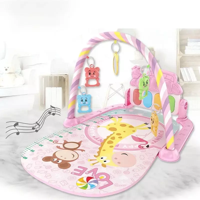 Baby Fitness Pedal Toy Mat Infant Early Education Music Toy Piano Toy Baby Piano Game neonato Crawling Mat giocattolo educativo