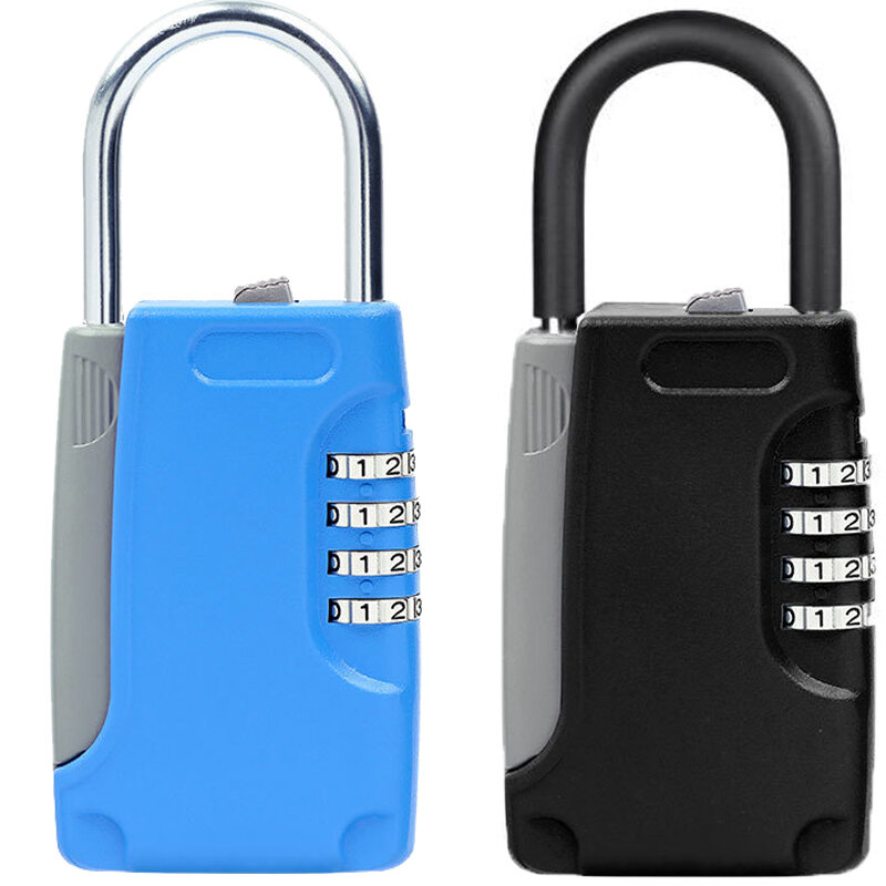Key Storage Puzzle Box Organizer, Combinação de 4 dígitos Senha Security Lock, Keyless Home Safe Box