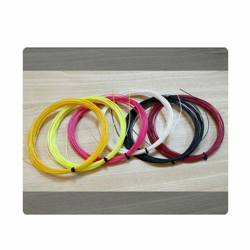 Cuerda Multicolor para raqueta de bádminton, alambre para raqueta de bádminton, suministros deportivos de alta elasticidad, longitud de 10M, diámetro de 0,7mm