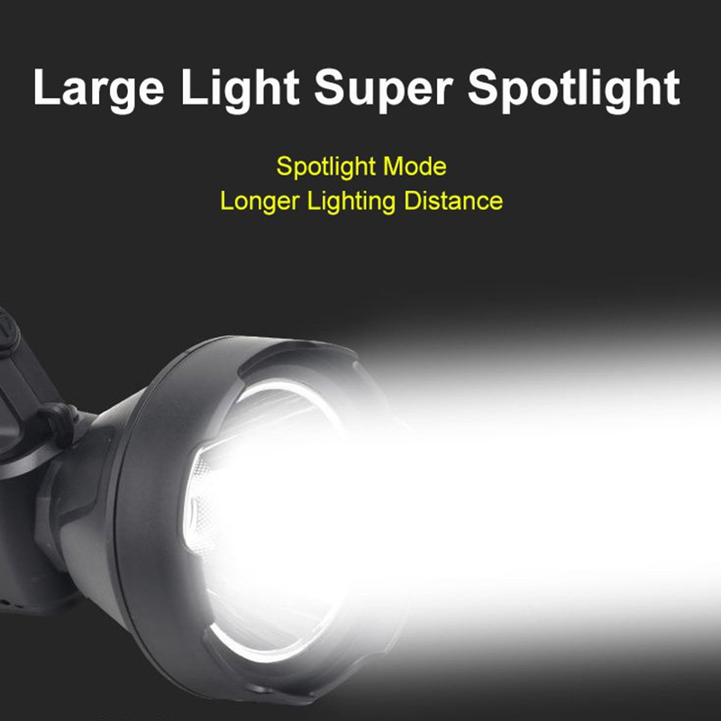 Super brilhante lanterna solar recarregável poderosa lanterna ao ar livre portátil tocha holofote banco de energia de emergência