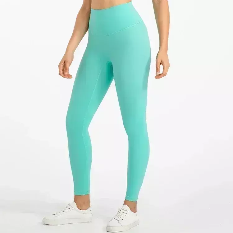 Lemon Align-Pantalon de yoga taille haute pour femme, haute élasticité, ultra doux, leggings d'entraînement, fitness, course à pied, athlétique, fjn