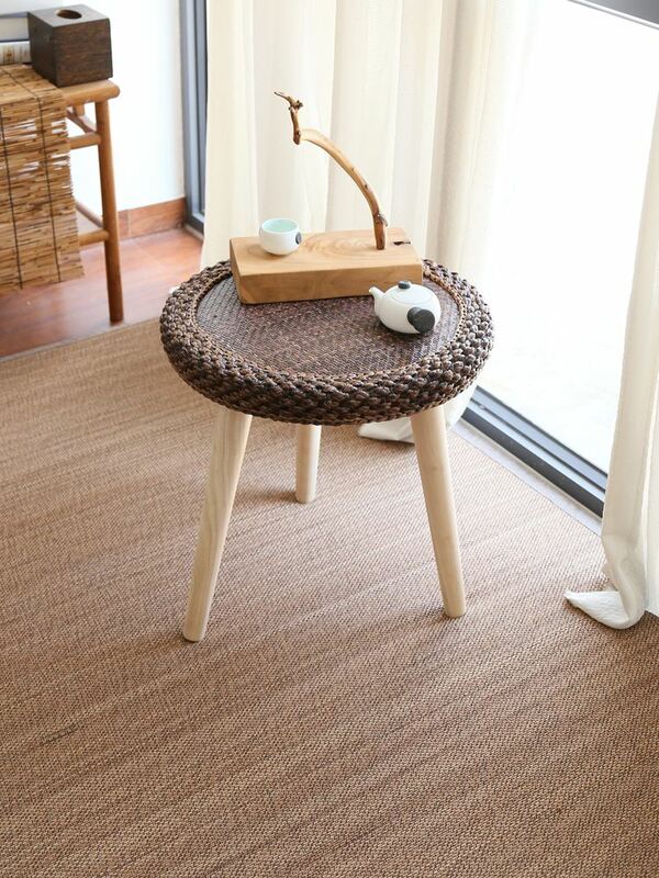 Nordic sala de estar café mesa lateral rattan móveis madeira casa varanda mesas chá redonda auxiliar simplicidade tatami artesanato