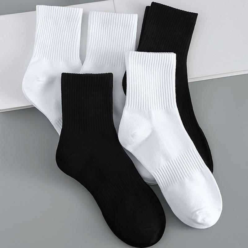 5 paia di calzini da uomo con Logo personalizzato in cotone sportivo Unisex con impugnatura alla caviglia a compressione di alta qualità con LOGO