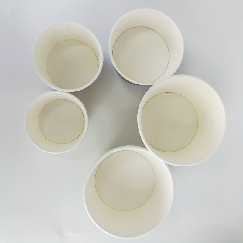 Индивидуальная продукция, дружественные бумажные чаши с крышками для печати на заказ, 2-26 унций