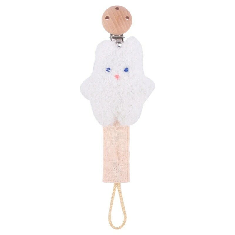 Cotton Linen Pacifier Clip Baby Cartoon Teether Clip Dummy Holder Infant Nursing Toy Anti-Drop Rope Pacifier Accessories