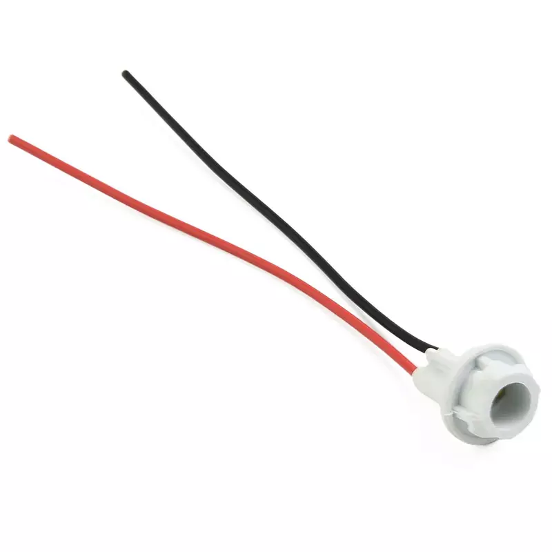 Adaptor mobil LED, 5cm putih T10 194 W5W 147 LED Wedge dudukan lampu mobil Plug Adapter kawat Dash Light soket peredupan konektor