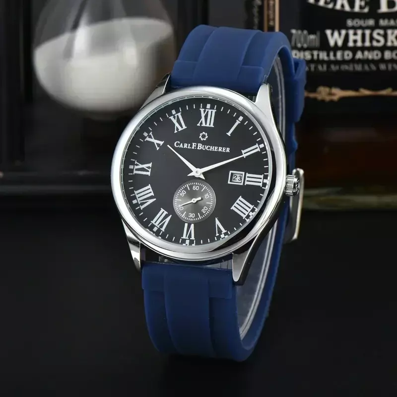 Carl F. Bucherer 2024 Herenhorloge Mode Luxe Merk Quartz Horloge Gratis Verzending Zakelijk Casual Waterdicht Cadeau Horloge Voor Mannen