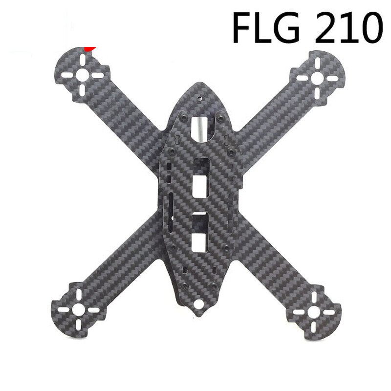 Flg 210mm mini reine kohle faser quadcopter super leicht rahmen kit qav drone racing rc