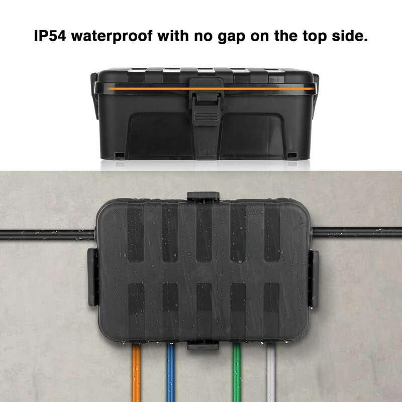 1 PCS Outdoor Electrical Box Waterproof Extension Cord Cover Weatherproof Plastic Protect Outlet, Plug, Socket, Power Strip