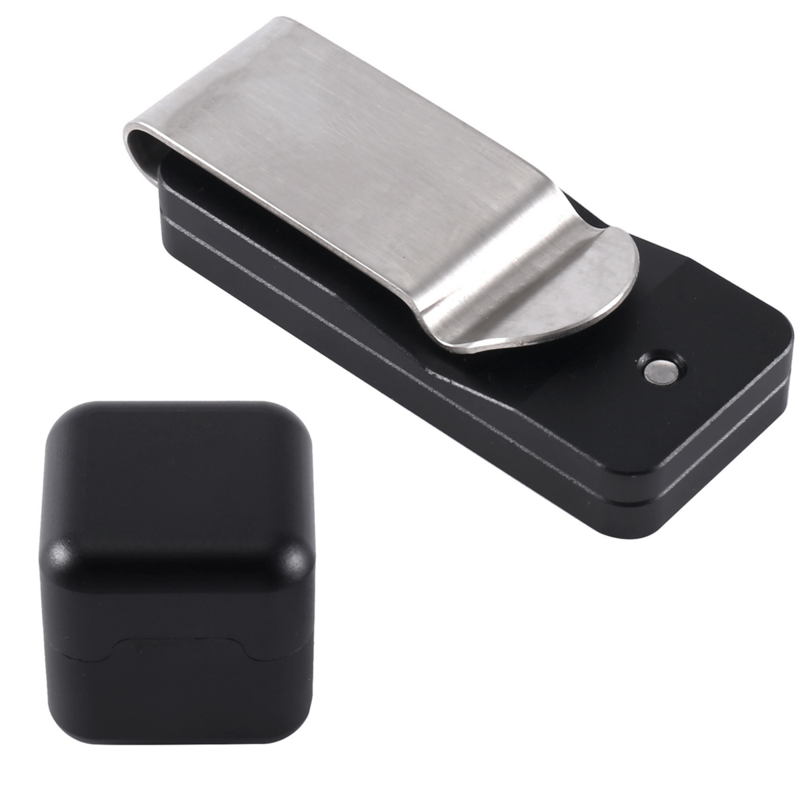 Billiard Cue Chalk Case,Lightweight Magnetic Wear Resistance Octagon Pool Cue Chalk Clip Billiard Accessories A
