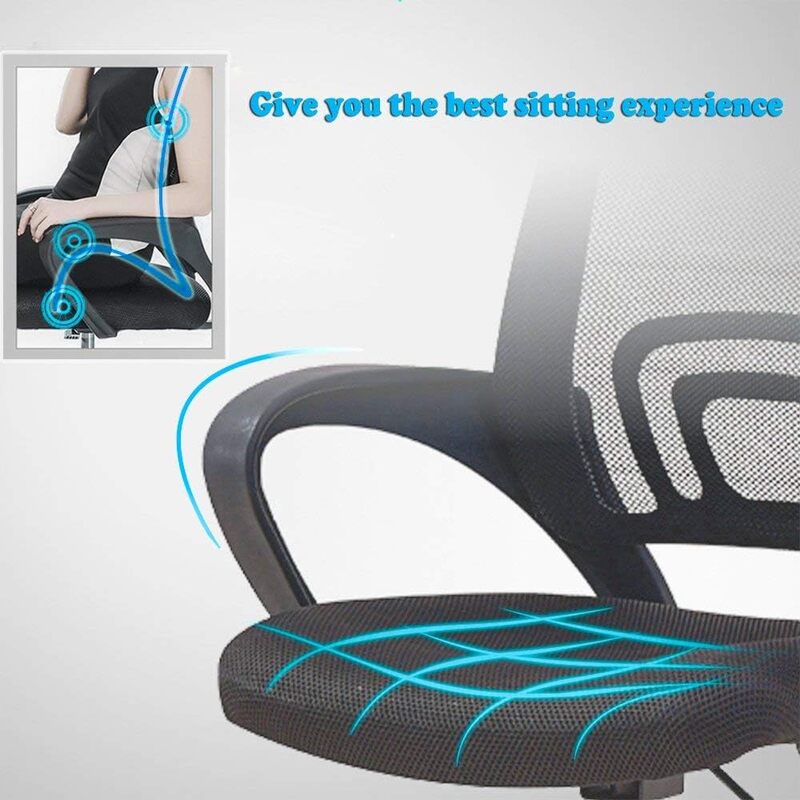 Kursi meja ergonomis murah, kursi komputer jaring penopang pinggang eksekutif Modern, bangku dapat disesuaikan, kursi putar