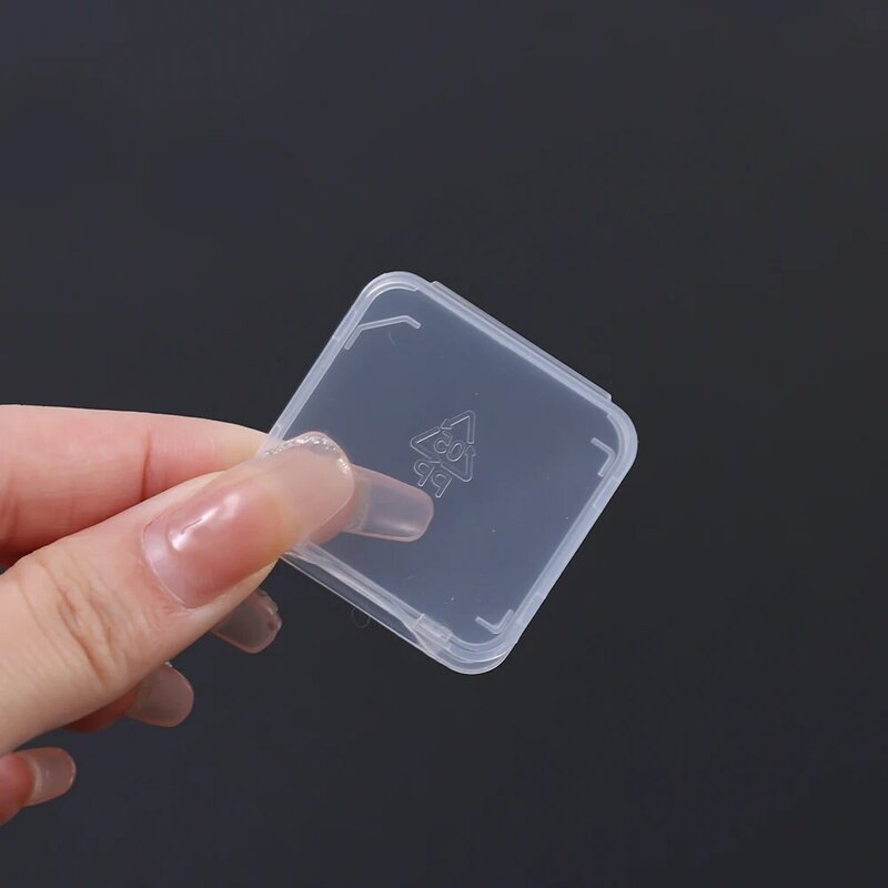 1-20 Stuks Tf/Sd Geheugenkaarten Sim Kaart Pin Beschermer Transparante Opbergdoos Case Anti Verloren Stofdichte Clear Bescherming Dozen