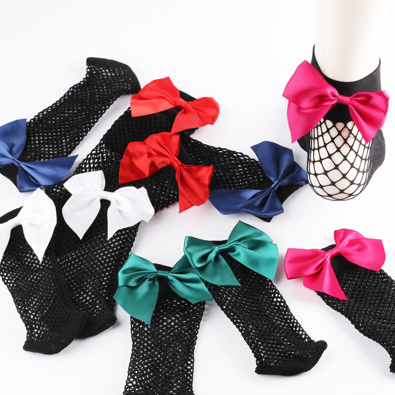 Chaussettes Résille Chics à Nministériels d Papillon pour Femme, Respirantes, Blanches, Sexy, en Maille Ajourée, Style Lolita, Harajuku