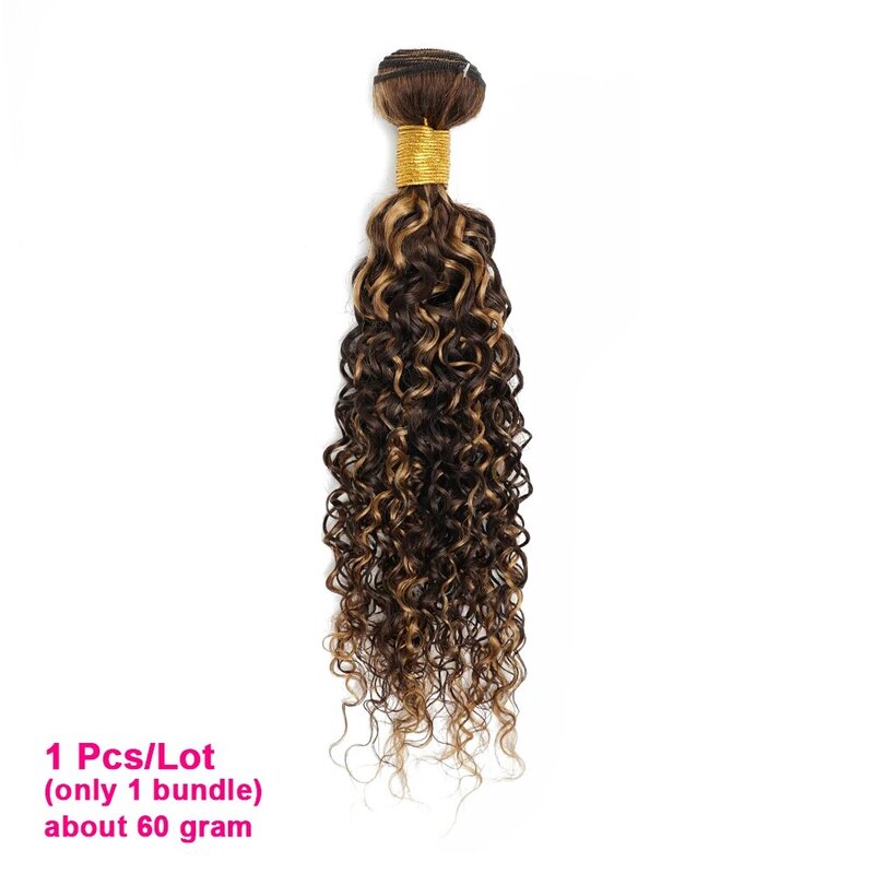 Jerry Culy P4/27 Human Hair Bundles 60Gram Highlight Pre-colored 10 to 22 Inch Peruvian Hair Extensions 1/3/5/7Pcs/Lot