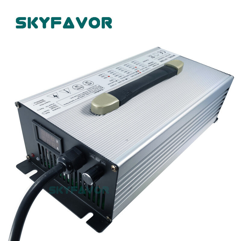 Индивидуальное зарядное устройство 96 в 20A 15A 10A регулируемый ток 96 вольт зарядное устройство для литиевых свинцово-кислотных батарей lifepo4