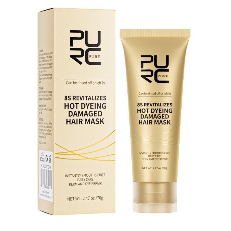 PURC Hair Keratin Treatments Cream Smoothing Soft Repair Perms Dyes Damaged Frizz Hair Care Product for Women Drop Shipping