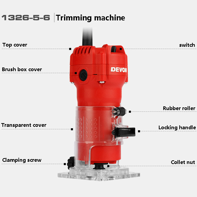 Electric Multifunctional Woodworking Carving And Slotting Machine For Edge Trimming
