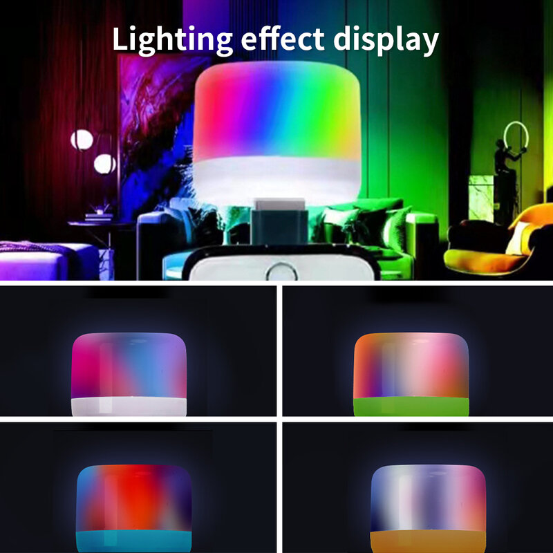YOUZI luz nocturna LED ABS con enchufe USB, ahorro de energía, súper brillante, Banco de energía, PC, portátil, Notebook