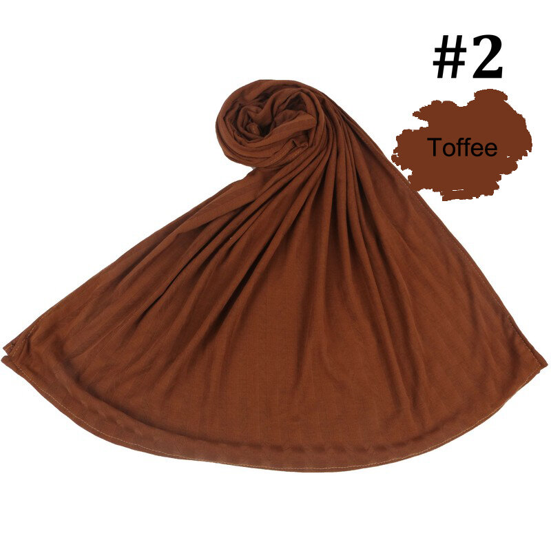 Xwzz-hijab de algodón para mujer, bufandas Lisas para Países Bajos, chal musulmán para la cabeza