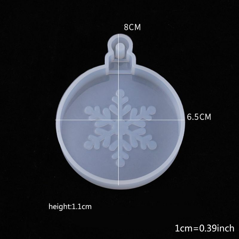 3Pcs Epoxy Resin Mold Christmas Decoration Christmas Tree Snowflake Silicone Mold DIY Crafts Jewelry Making Tool