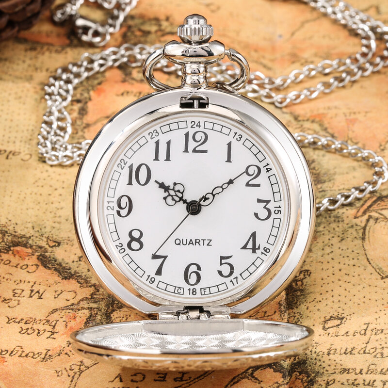 Orologio da tasca al quarzo di moda antico collana con ciondolo a catena orologio da regalo da gentiluomo orologio Vintage per uomo donna
