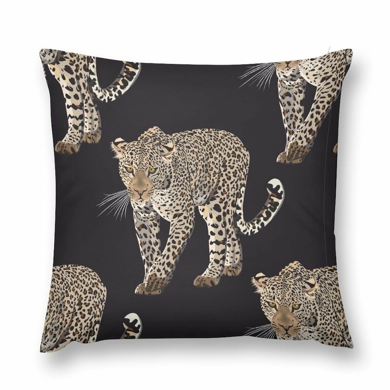 Леопардовые диванные подушки, прямоугольные подушки