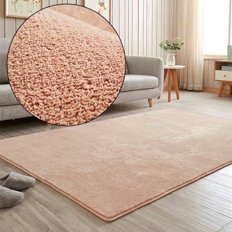 Solid Color Living Room Carpet Thickened Cashmere Bedroom Carpet Luxurious Bedside Short Fur Carpet Living Room Decoration Rugs