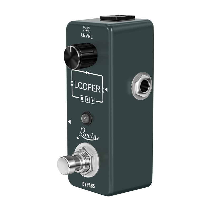 Rowin-Pedal Digital para guitarra LEF-332, accesorio para bajo eléctrico, 10 Min de tiempo de grabación