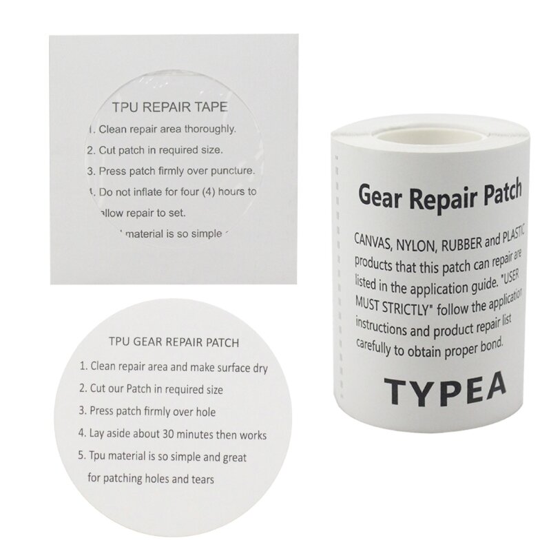 TPU Pool Repair Tape Tent Waterproof Repair Tape Self-Adhesive Repair Patches