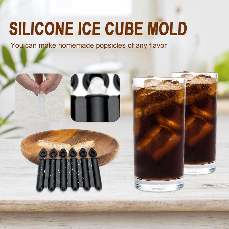 Molde de silicona con tapa para hacer hielo, fabricante de hielo para niños, para área de trabajo, Picnic, fiesta, viaje y hogar