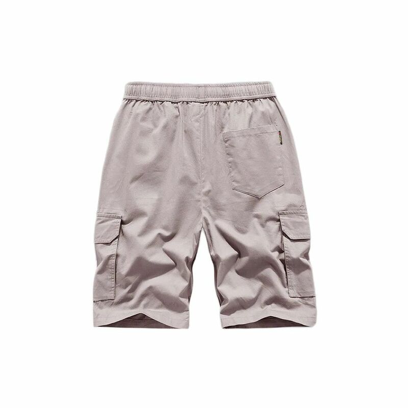 Pantalones cortos de algodón para hombre, shorts informales, holgados, deportivos, color sólido, verano, novedad