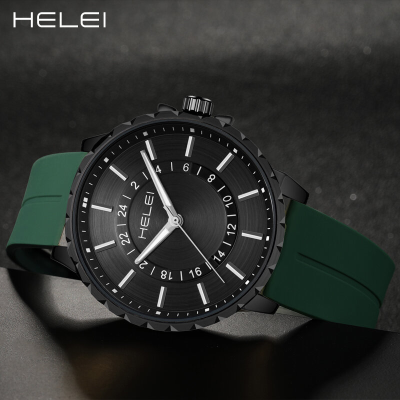 Хит продаж, модель 2024 года, модные трендовые многофункциональные Мужские кварцевые часы серии «рулевой руль» с кварцевым механизмом, мужские часы
