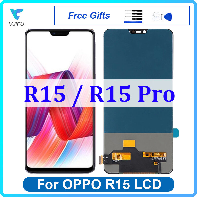 6.28'' LCD For OPPO R15 RX15 Pro Display Touch Screen CPH1831 PACM00 CPH1835 Digitizer Assembly Replacement Phone Repair Tested