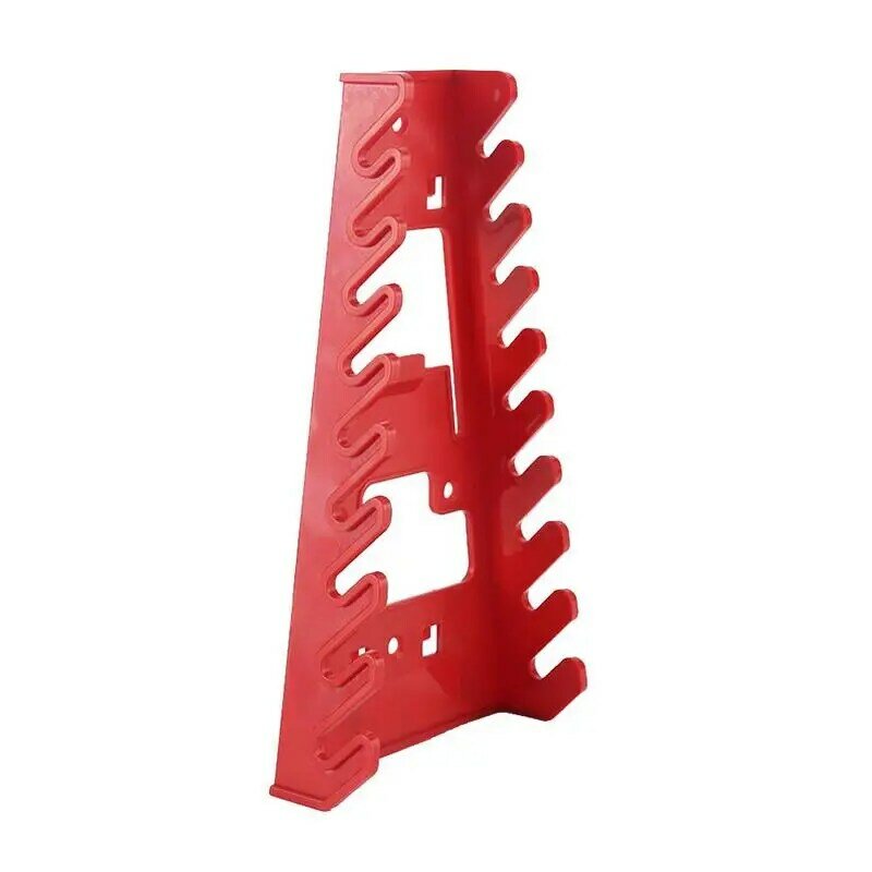 Wrench Organizer Plastic Wrench Organizer Tray Sockets Red Black Storage Tools Rack Sorter Standard Spanner Wrench Holders