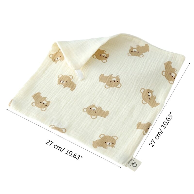 Q0KB детское муслиновое полотенце для лица для нежной кожи, мягкое и впитывающее муслиновое полотенце для рук, ткань для отрыжки
