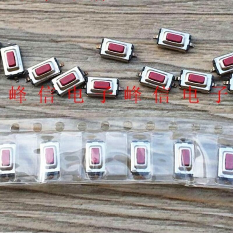 Parche japonés SKQDABE010, 10 piezas, 2 pies, 3x6x2,5, botón de Interruptor táctil, Micro Botón de interruptor, Rojo
