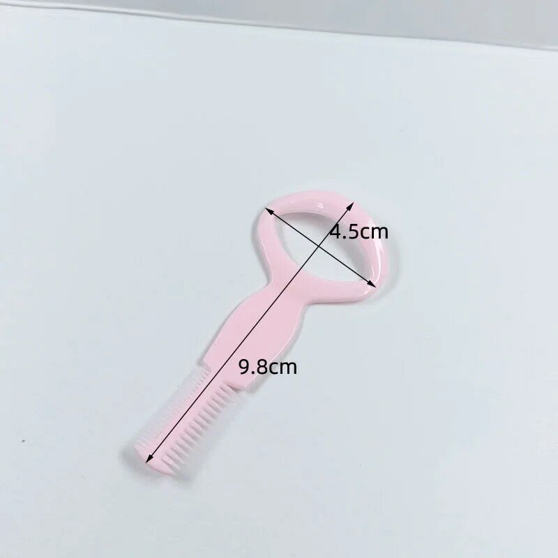 Cils 3 en 1 en plastique rose facile à utiliser, ensemble d'outils cosmétiques légers, 2 pièces