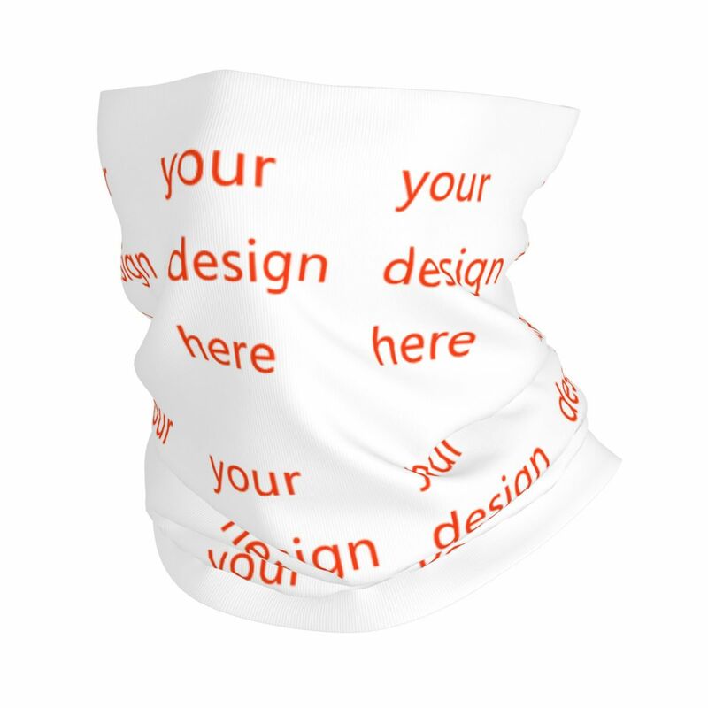 Customized DIY YOUR LOGO Bandana Neck Cover Printed Your OWN Design Balaclavas Wrap Scarf Warm Headwear Hiking Adult Washable