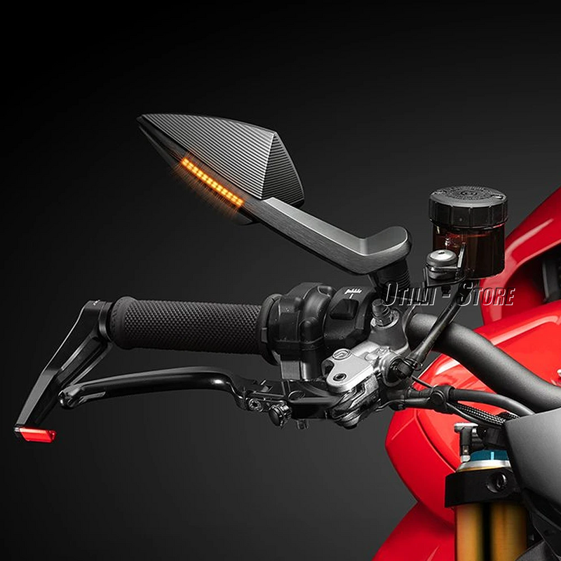 Dla Ducati Streetfighter V4 nowa strona lusterka z kierunkowskaz LED lusterko wsteczne motocyklowe STREETFIGHTER V4