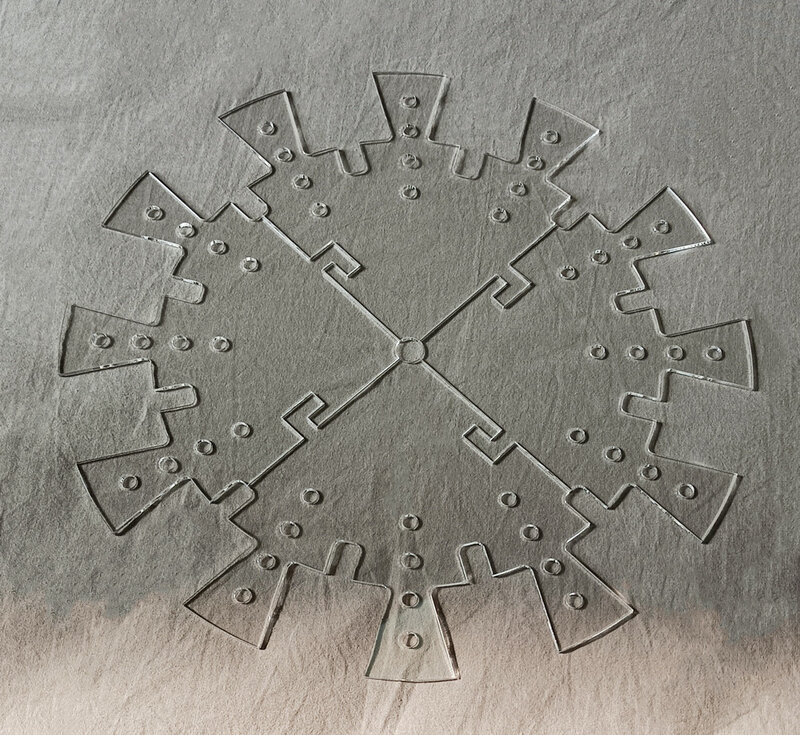 Clock Face Stencil ,Clock Universal Clock Stencil with gaps for numerals for resin clock marking