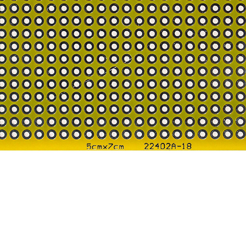 Placas de circuito universais do pwb diy de 5*7cm placa dupla face amarela do pwb de 5 pces